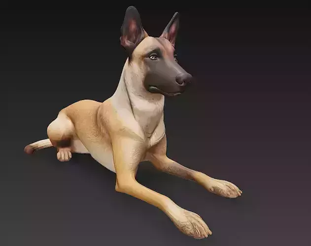 Dog 3D Model - Simple 3D model