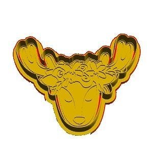 Deer cookie cutter 3D model
