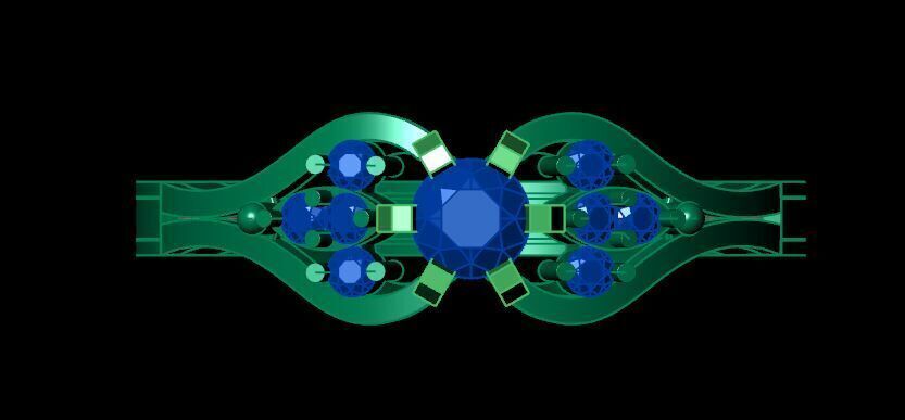 Female Solitaire Ring Ready To Print  3D print model_13