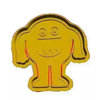 Cute Monster cookie cutter