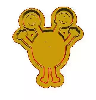 Cute monster cookie cutter