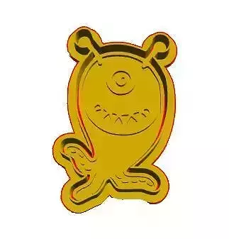 cute monster cookie cutter