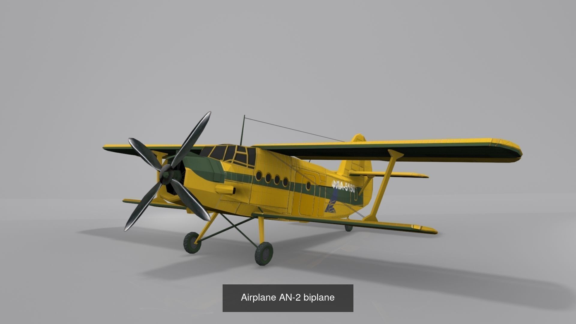 Low Poly Aircraft 3D Model Collection_3