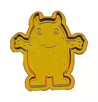 Cute Monster cookie cutter