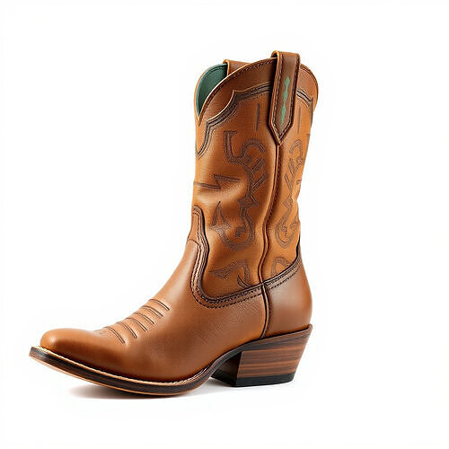 Western Cowboy Boot D Model Pack Low-poly 3D model