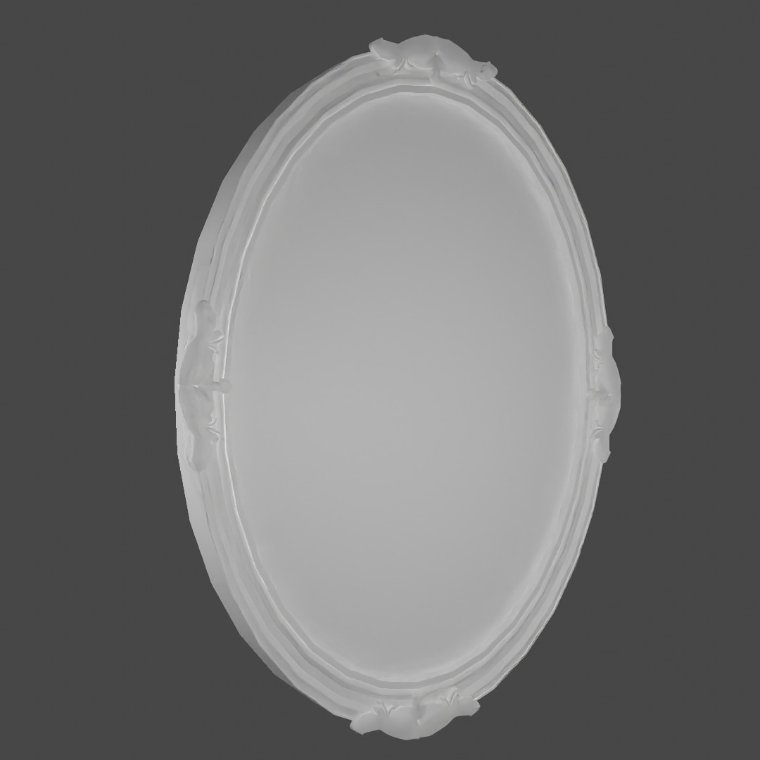 Victorian Painting Low-poly 3D model_3