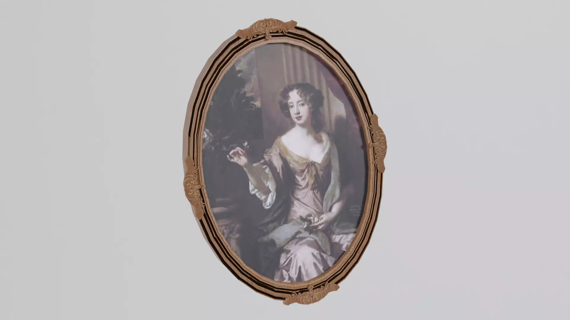 Victorian Painting Low-poly 3D model_0