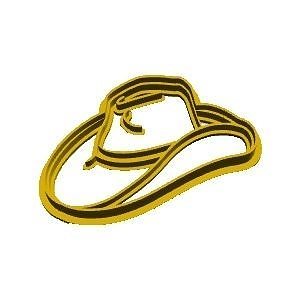 Cowboy hat cookie cutter 3D model