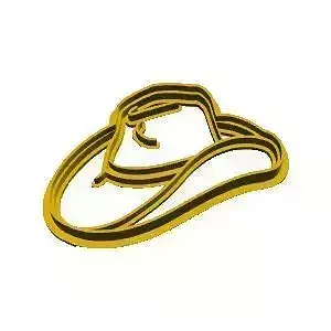 Cowboy hat cookie cutter