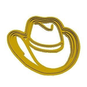 Cowboy hat cookie cutter 3D model