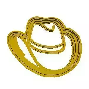 Cowboy hat cookie cutter