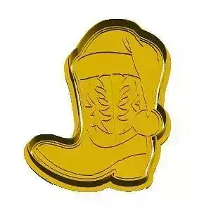 Cowboy Christmas Boot cookie cutter