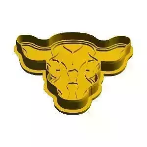 Cow skull cookie cutter 3D model