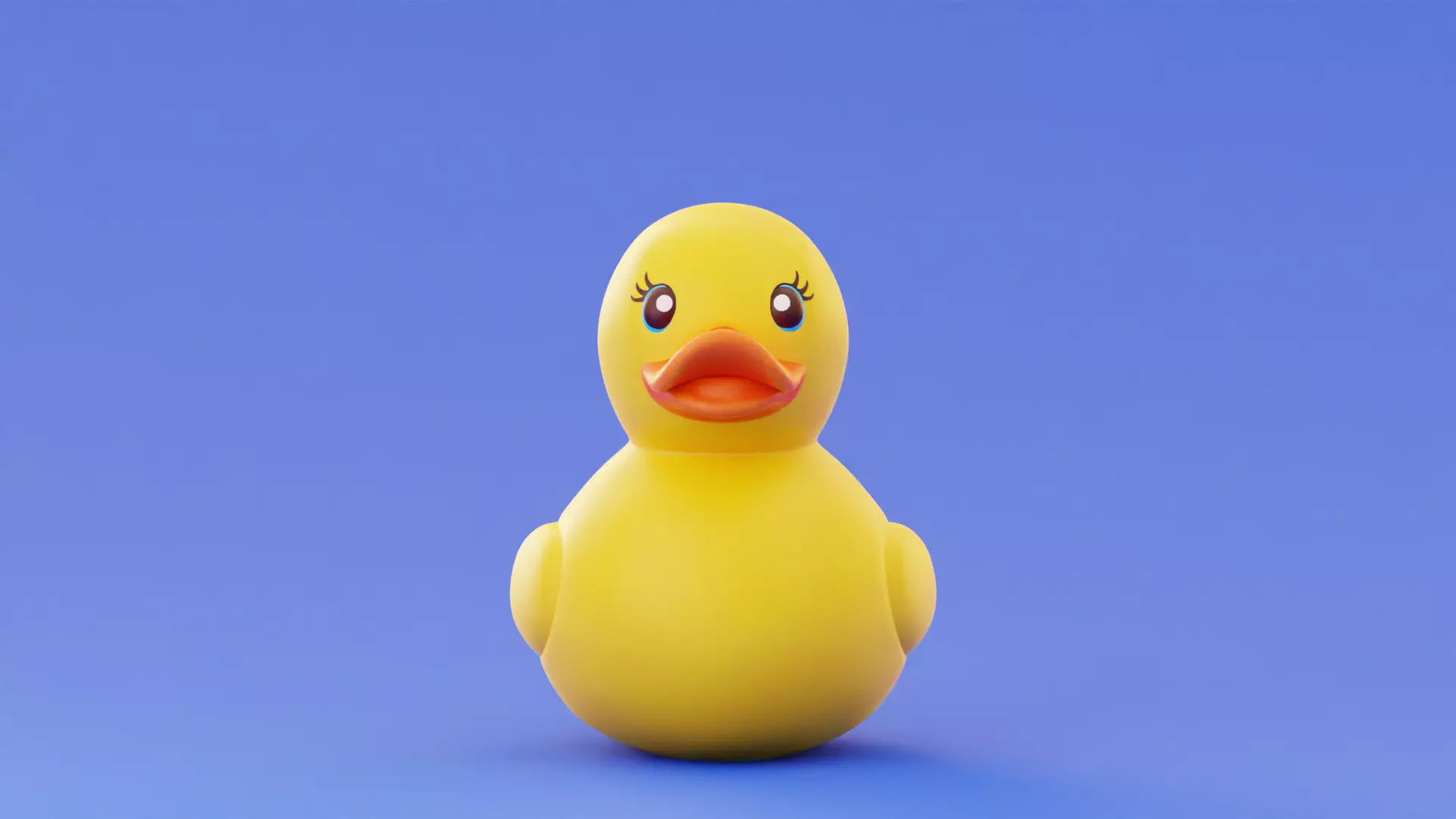Rubber Duck Bath Toy Stylized Illustration Low-Poly Low-poly 3D model_12