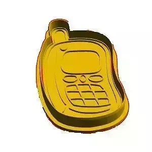 Cell phone cookie cutter