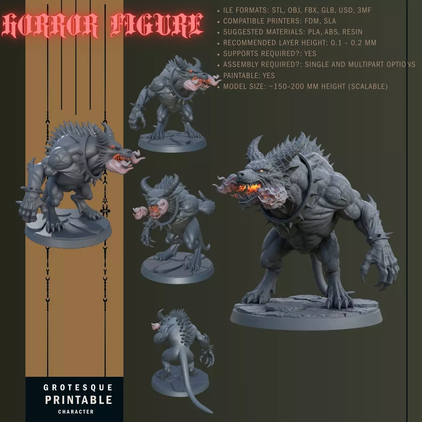 The Embodiment of Fire and Fury 3D print model