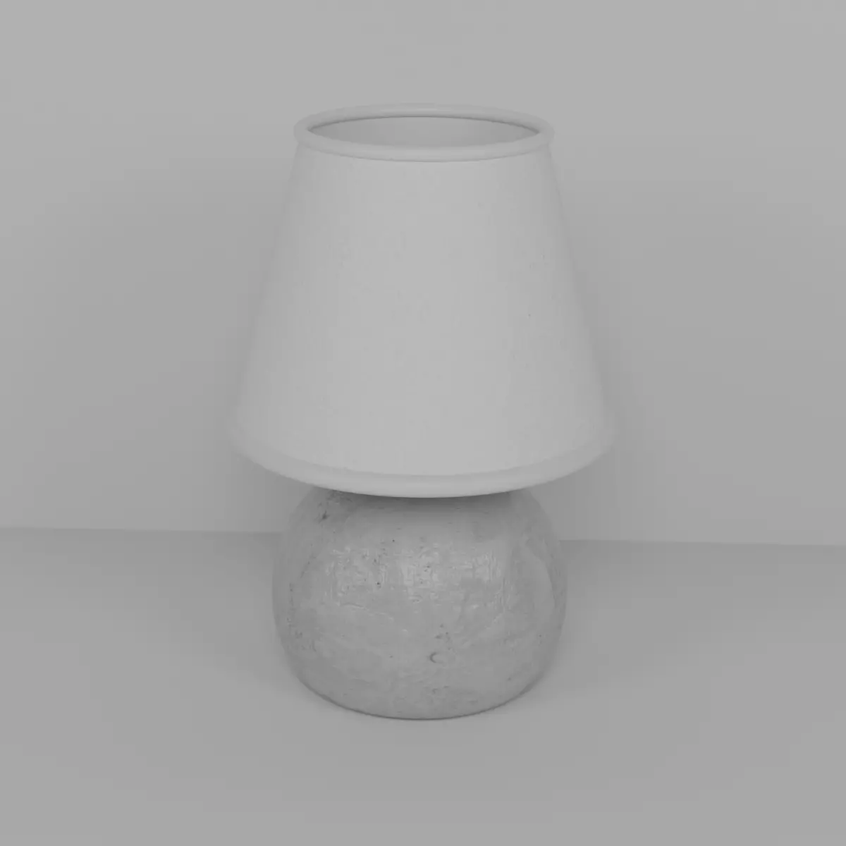 Modern Table Lamp with Fabric Lampshade 3D model