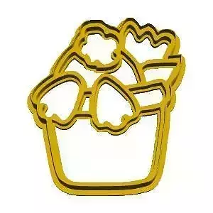 Bunny but cookie cutter