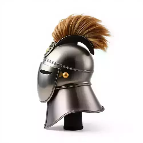 Roman Centurion Helmet Model Pack with Detailed Plumage
