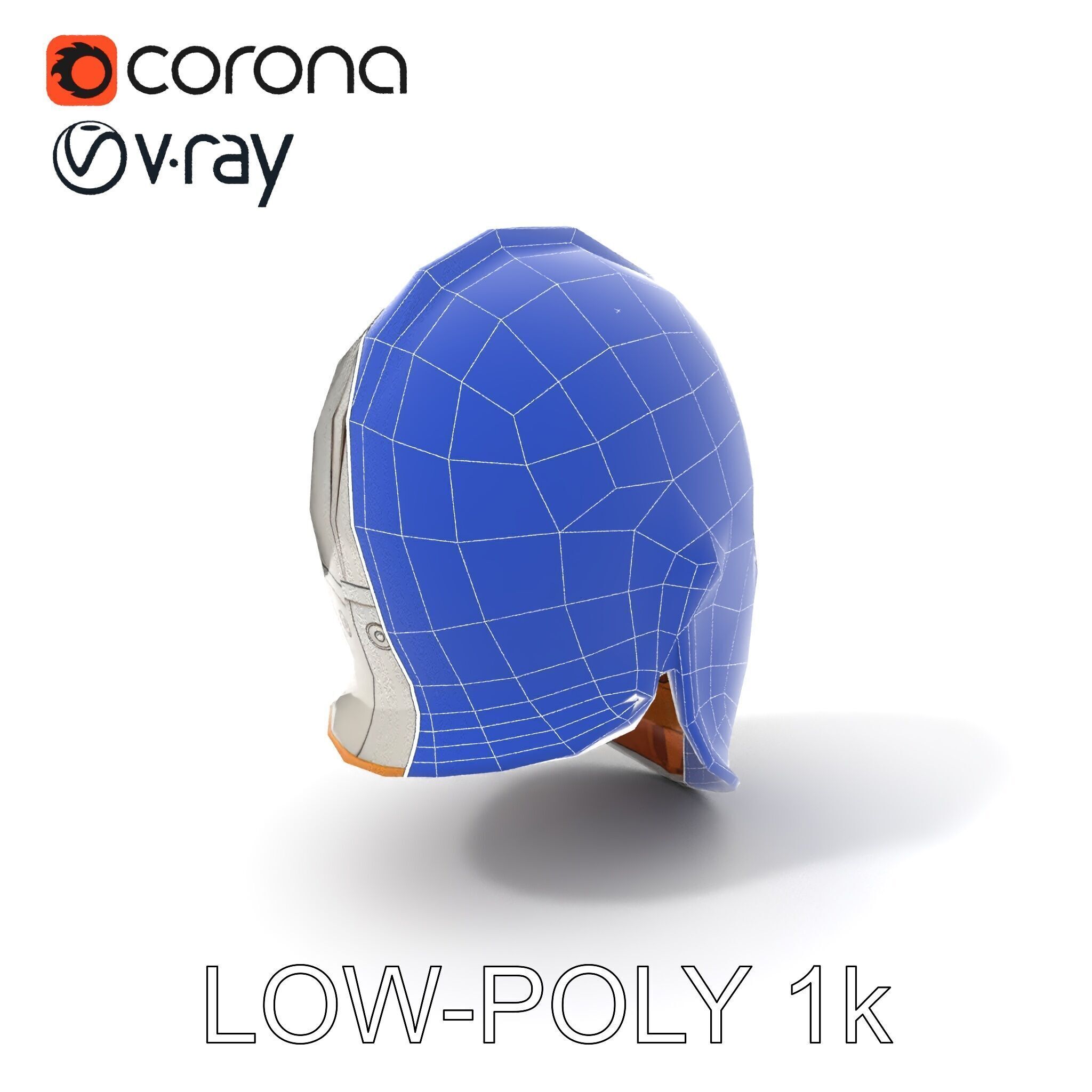 Ornate Medieval Helmet D Model Pack Low-poly 3D model_7