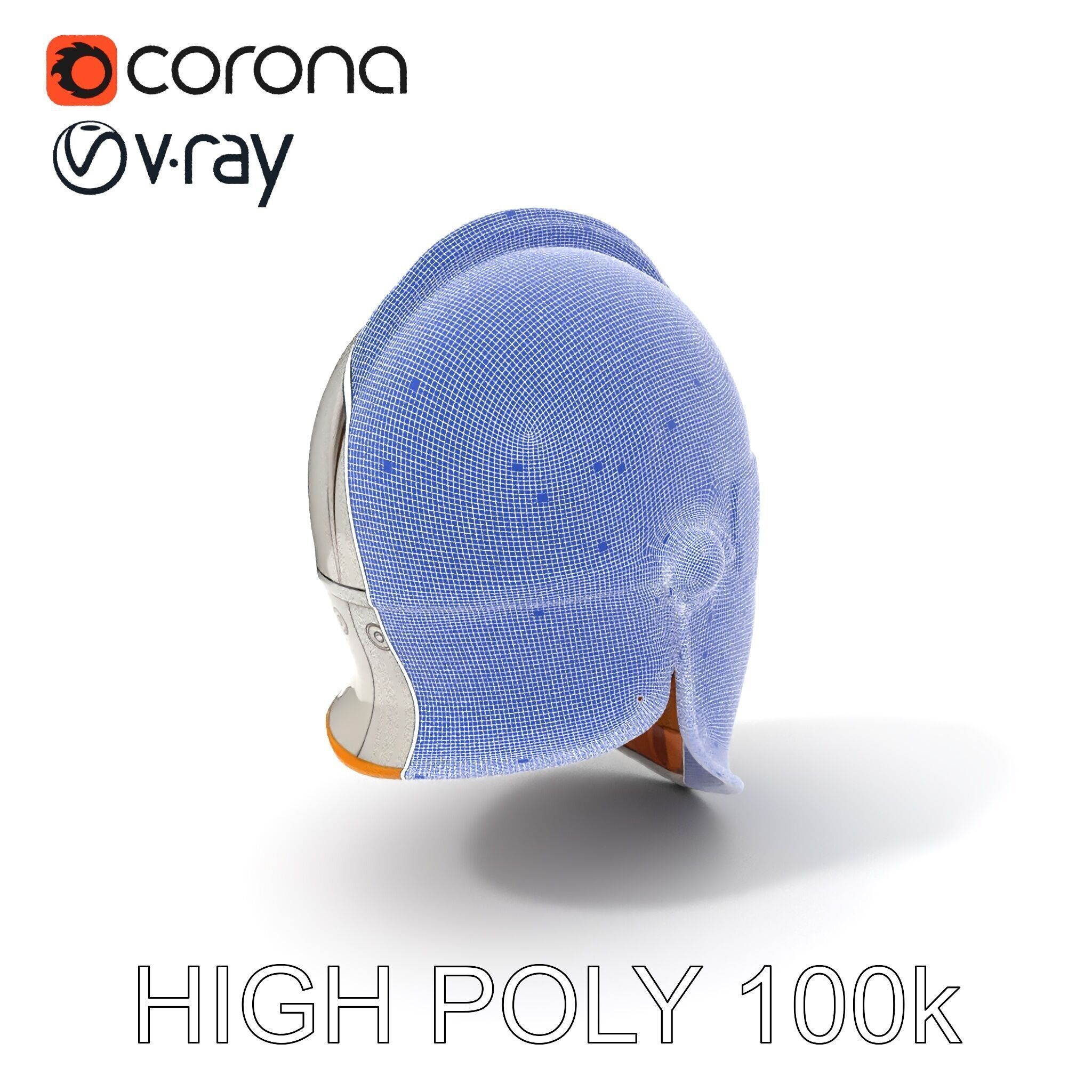 Ornate Medieval Helmet D Model Pack Low-poly 3D model_4