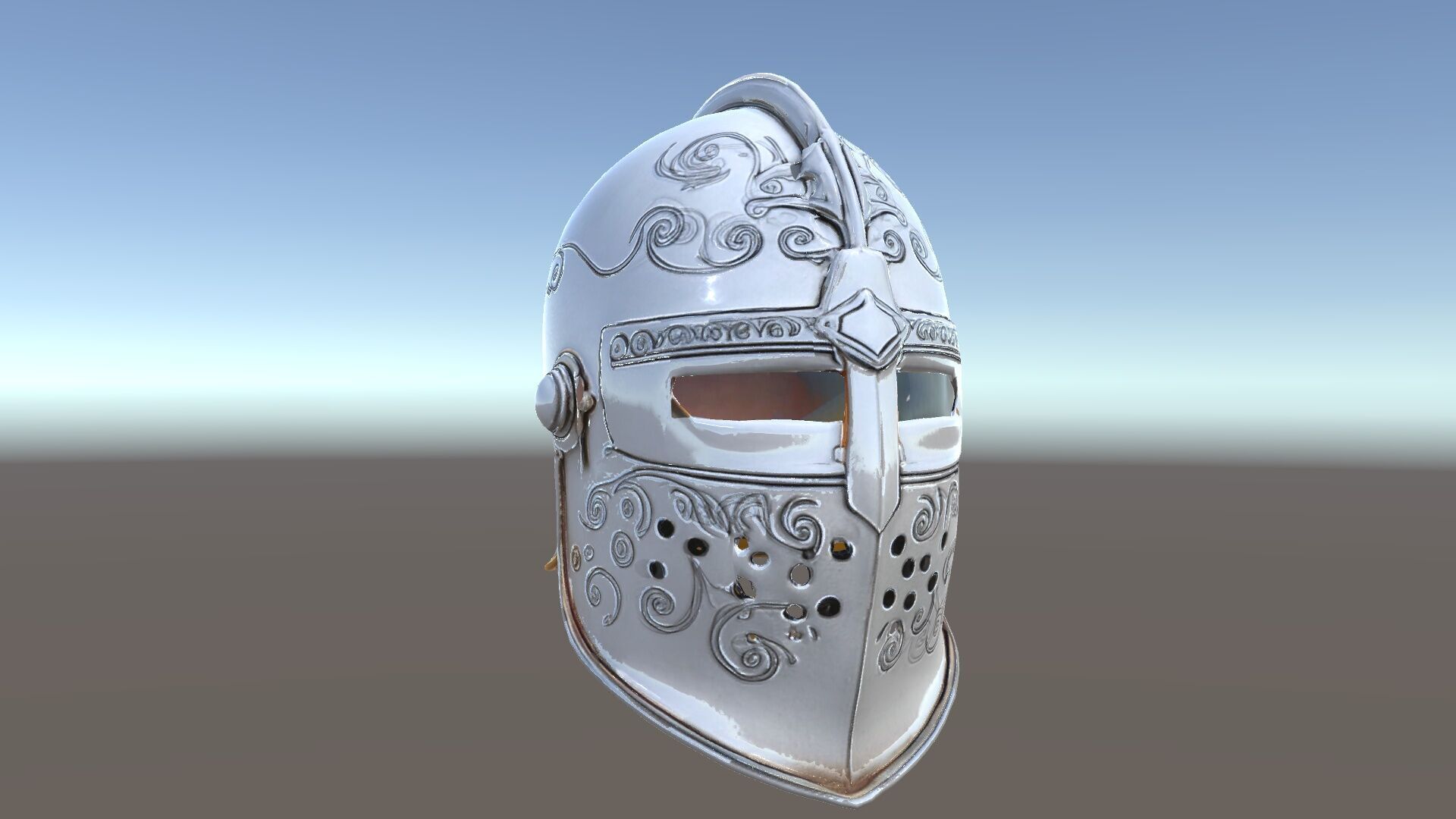 Ornate Medieval Helmet D Model Pack Low-poly 3D model_30