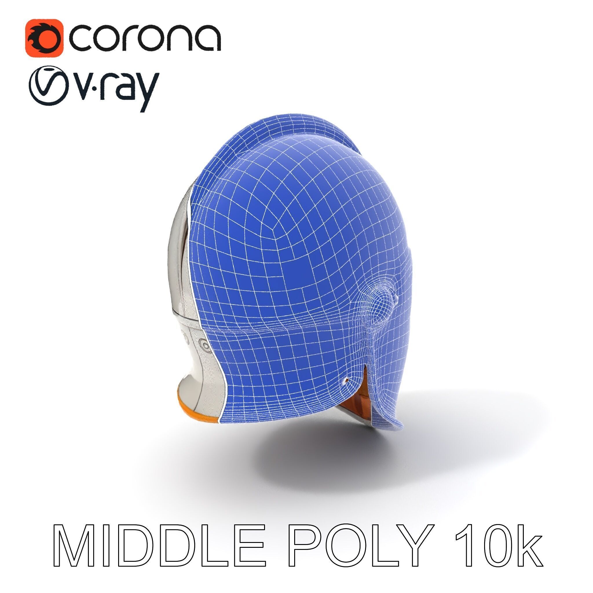 Ornate Medieval Helmet D Model Pack Low-poly 3D model_11