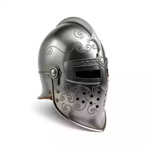 Ornate Medieval Helmet D Model Pack