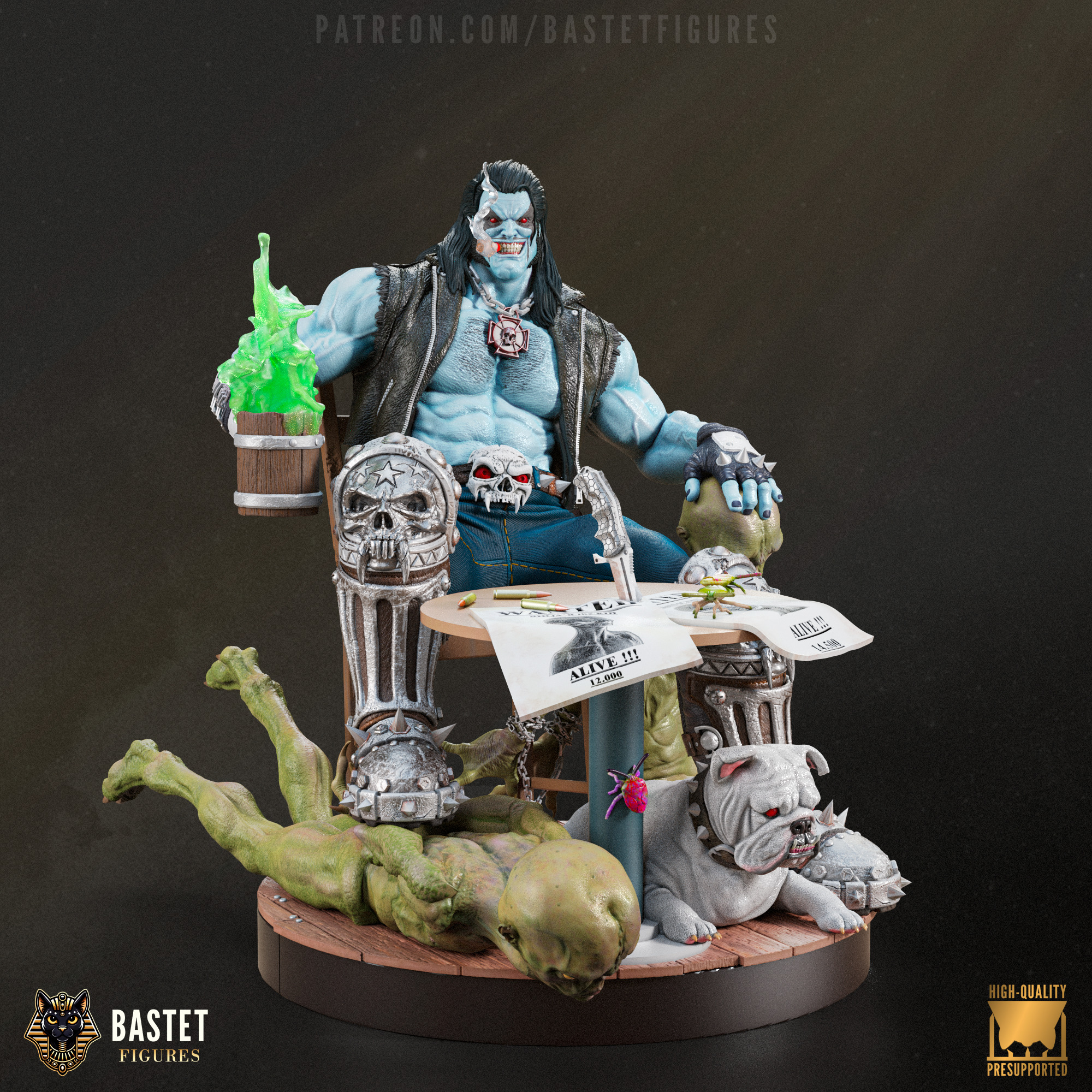 Lobo I DC Comics 3D print model_3