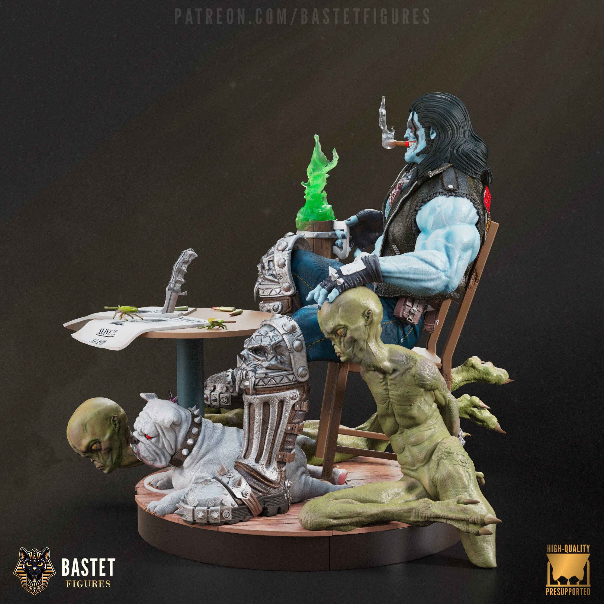 Lobo I DC Comics 3D print model_7