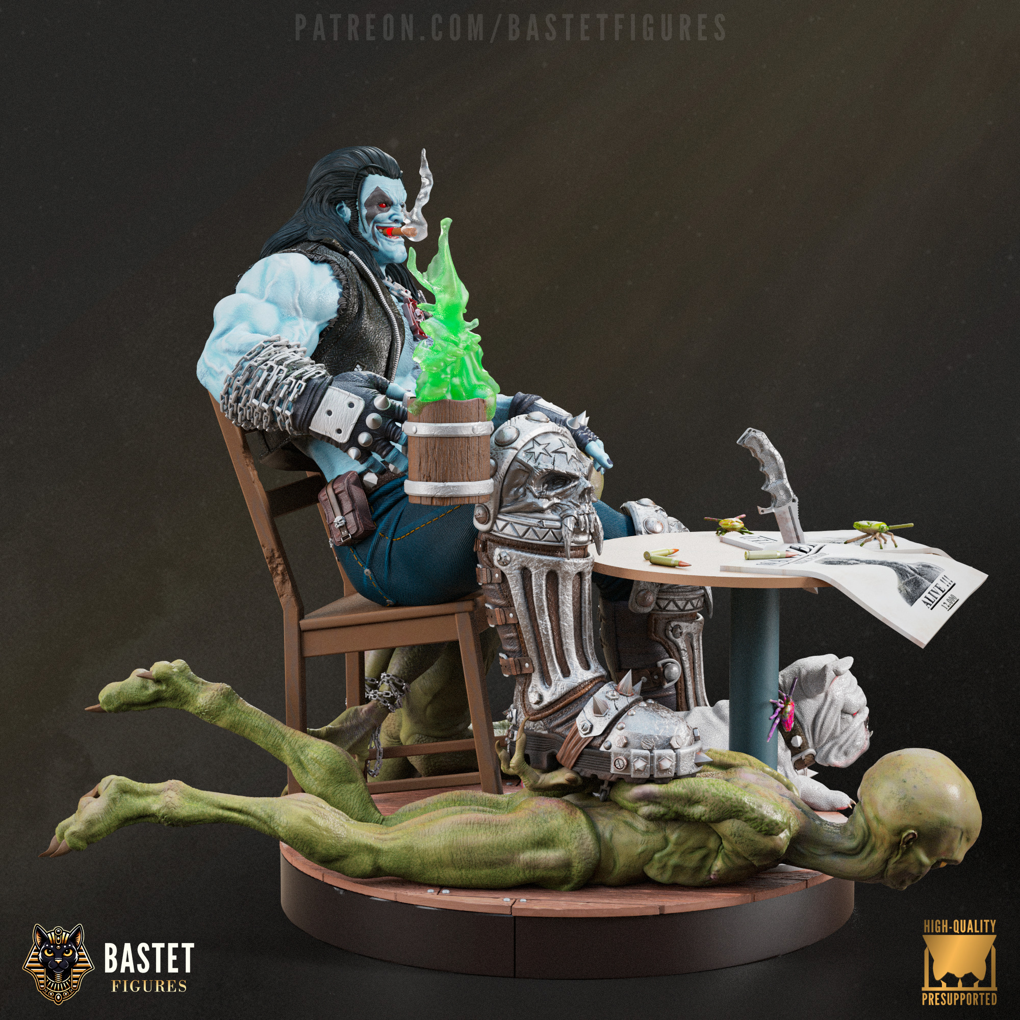 Lobo I DC Comics 3D print model_4