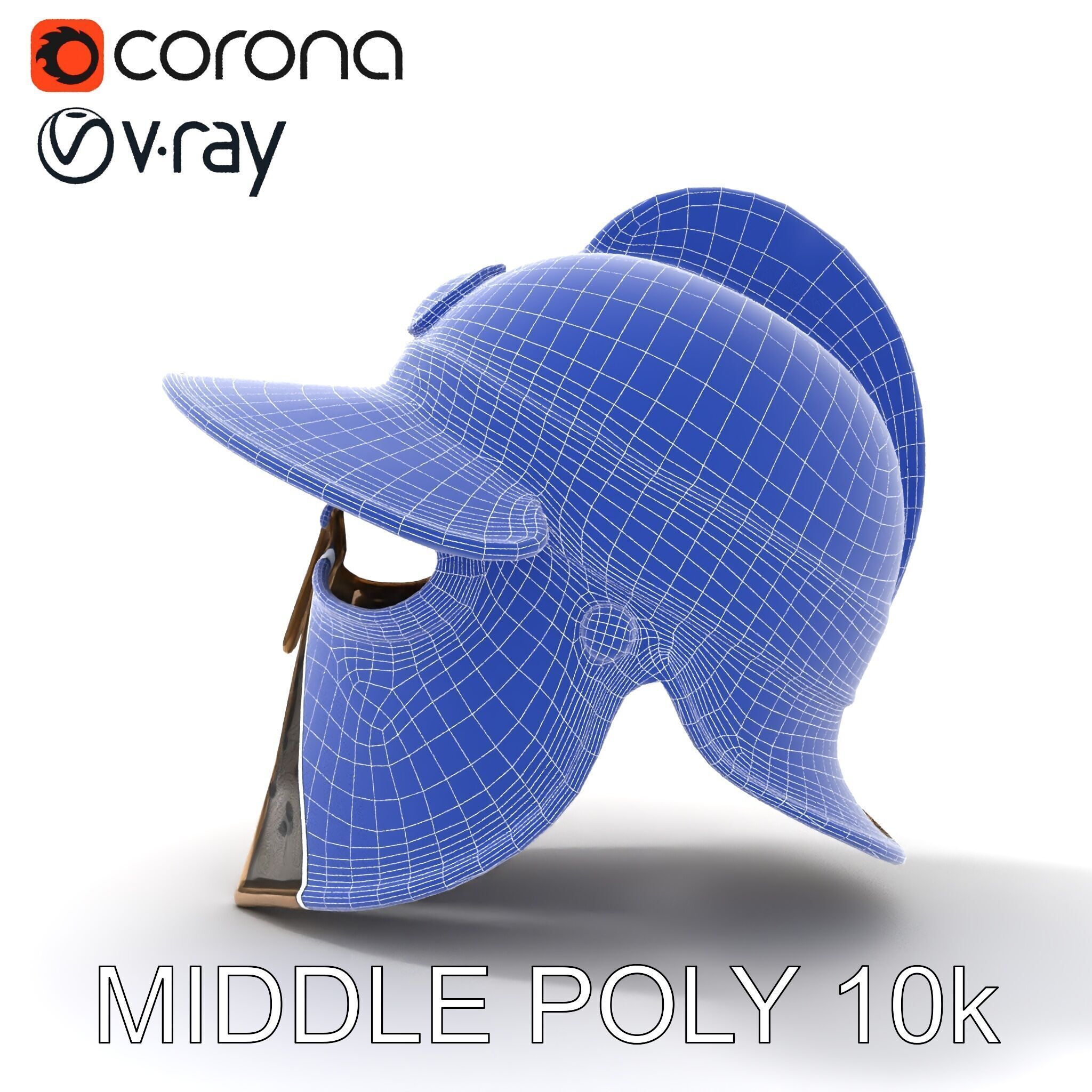 Roman Gladiator Helmet D Model Pack Low-poly 3D model_24