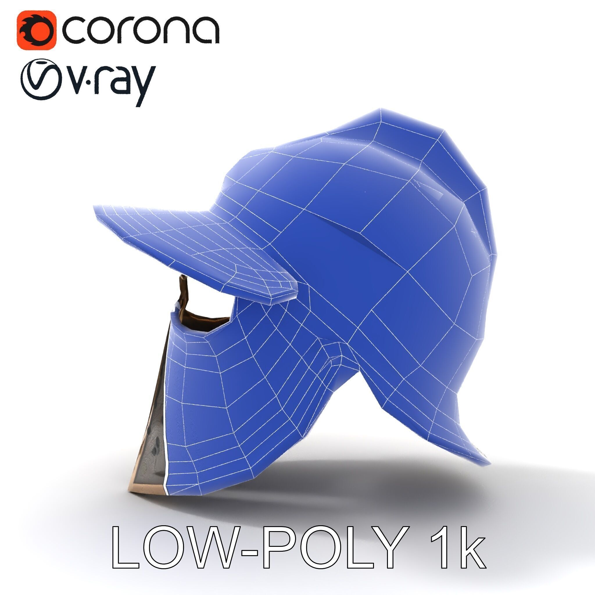 Roman Gladiator Helmet D Model Pack Low-poly 3D model_18