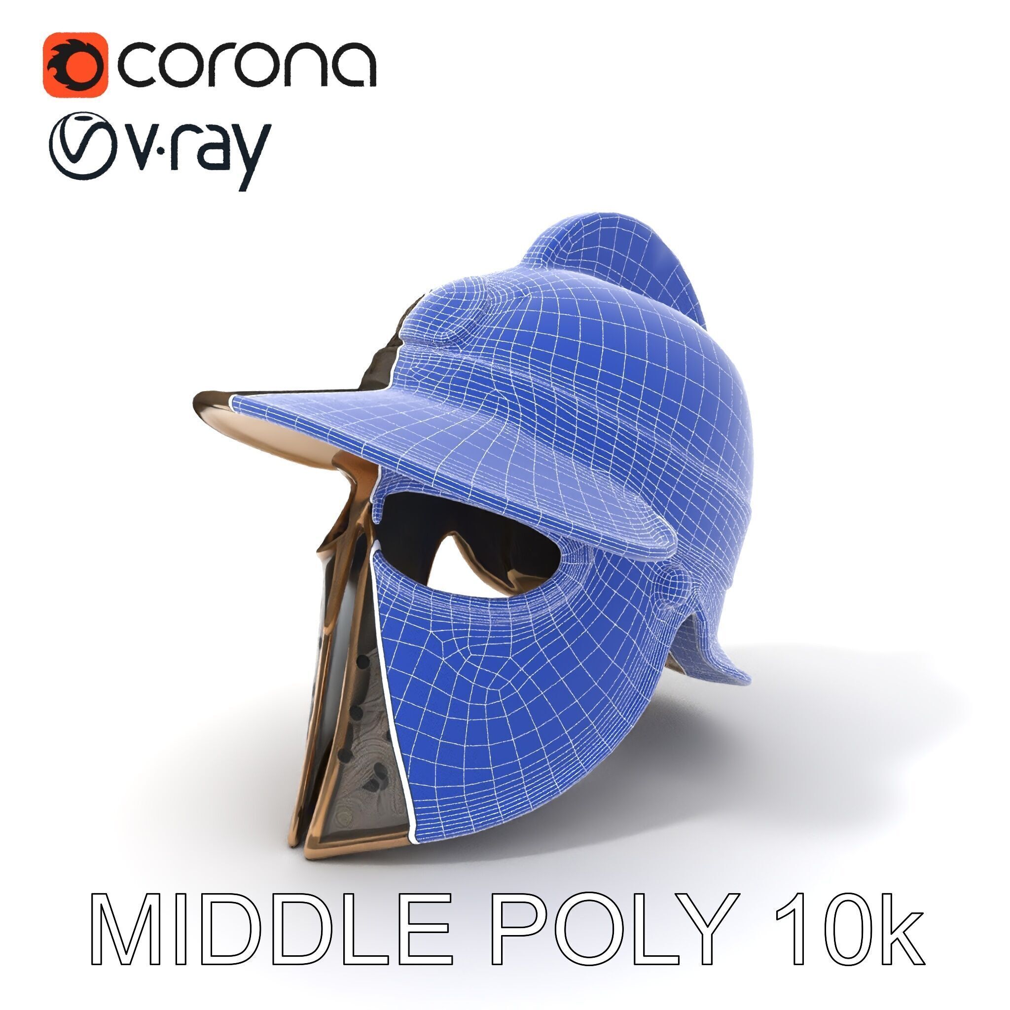 Roman Gladiator Helmet D Model Pack Low-poly 3D model_17