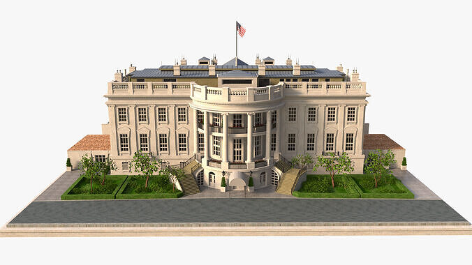 The White house 3D model 7