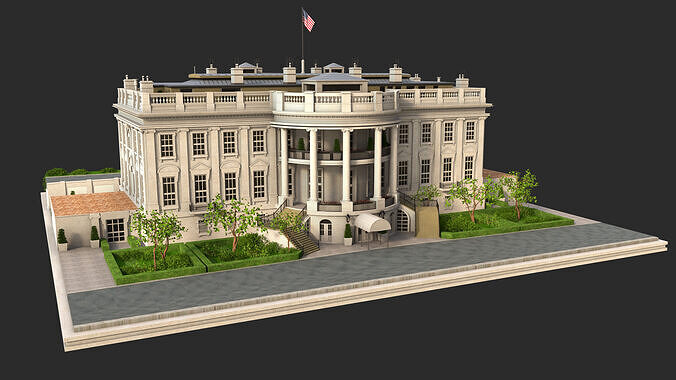 The White house 3D model 4