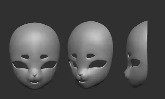 Kigurumi Mask 3D Model 