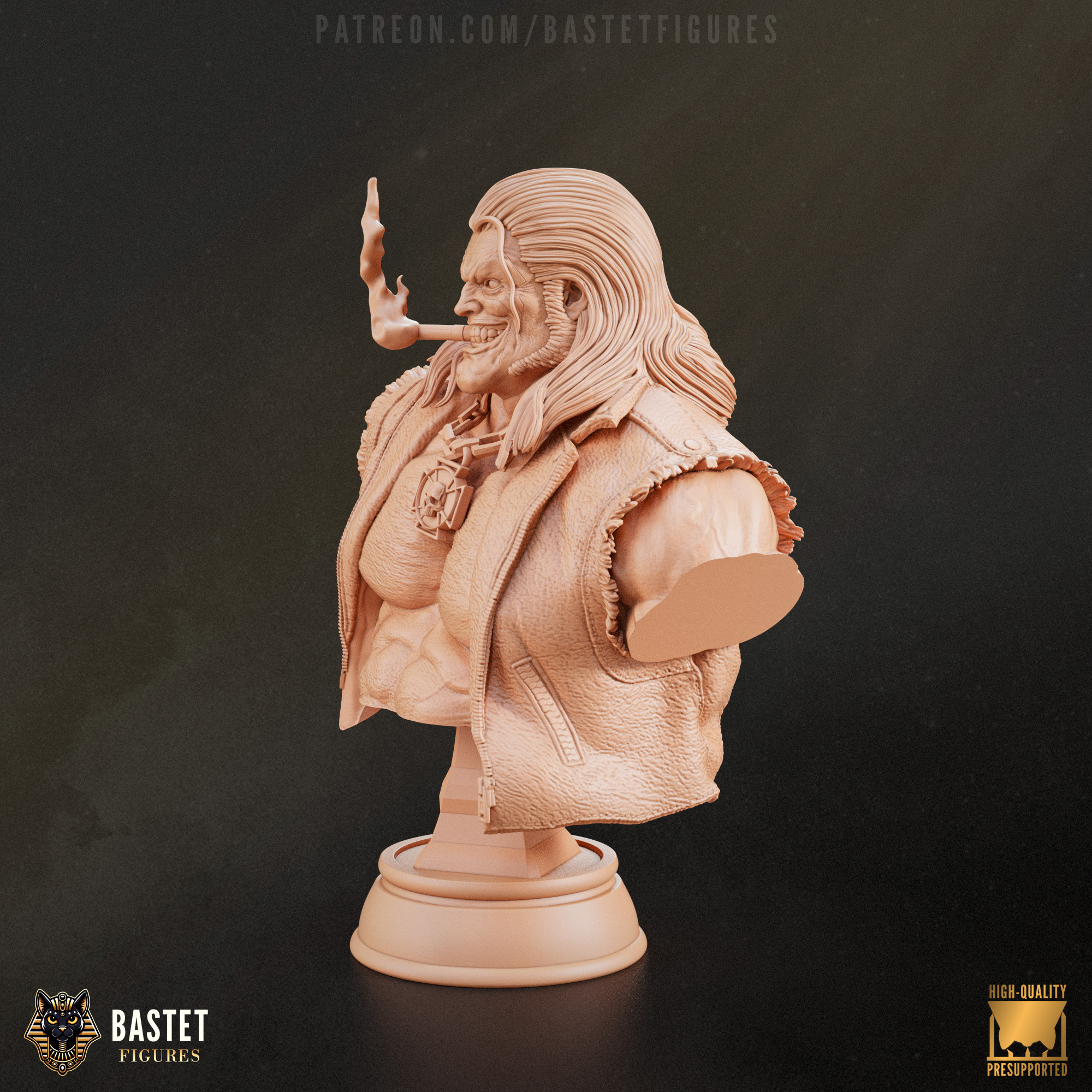 Lobo Bust I DC Comics 3D print model_1