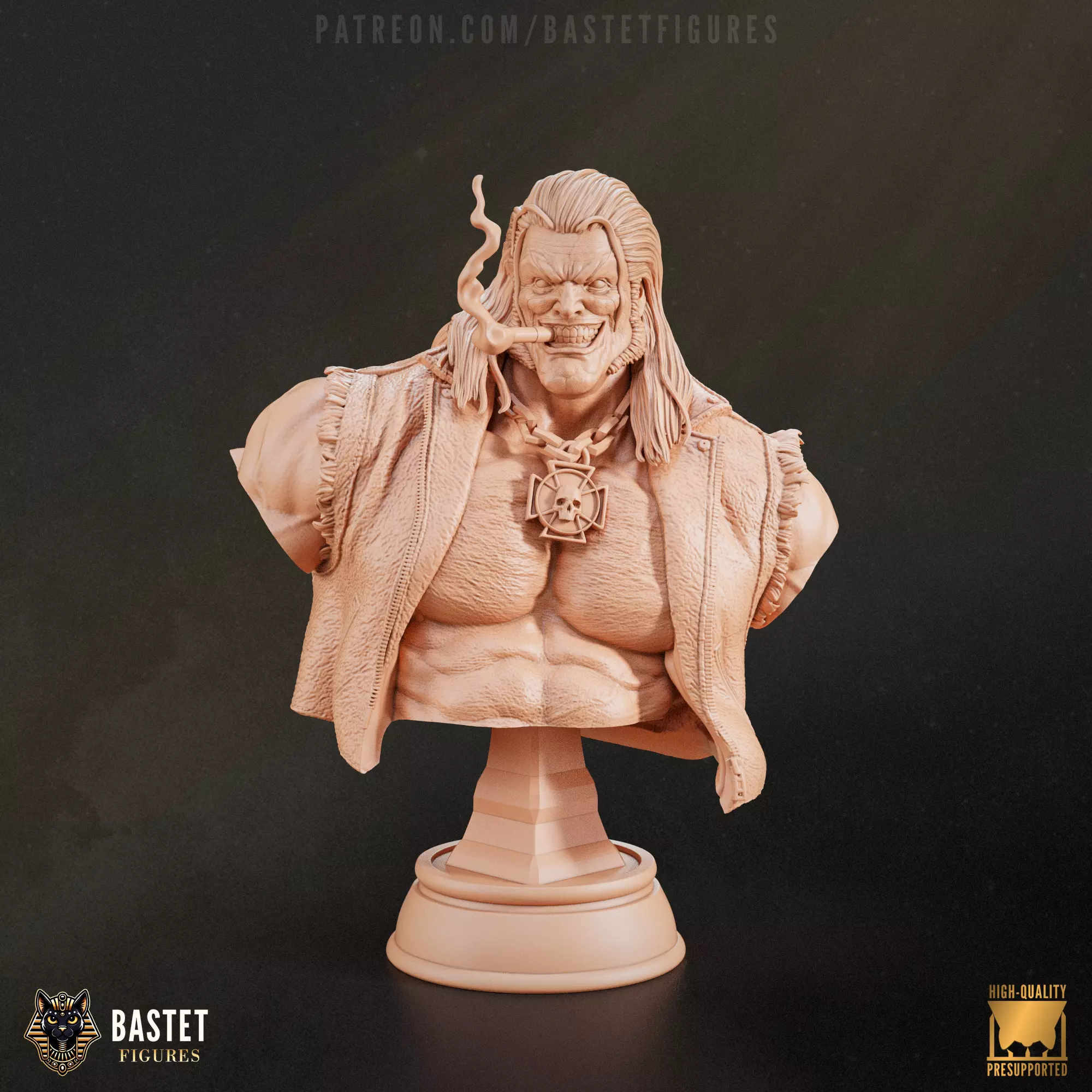 Lobo Bust I DC Comics 3D print model_0