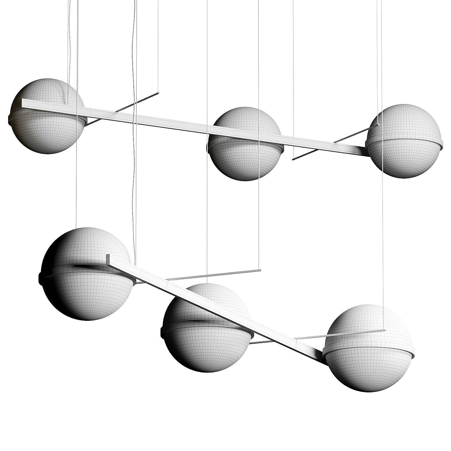 Vibia Palma 3735 Pendant Lamp 3D model_4