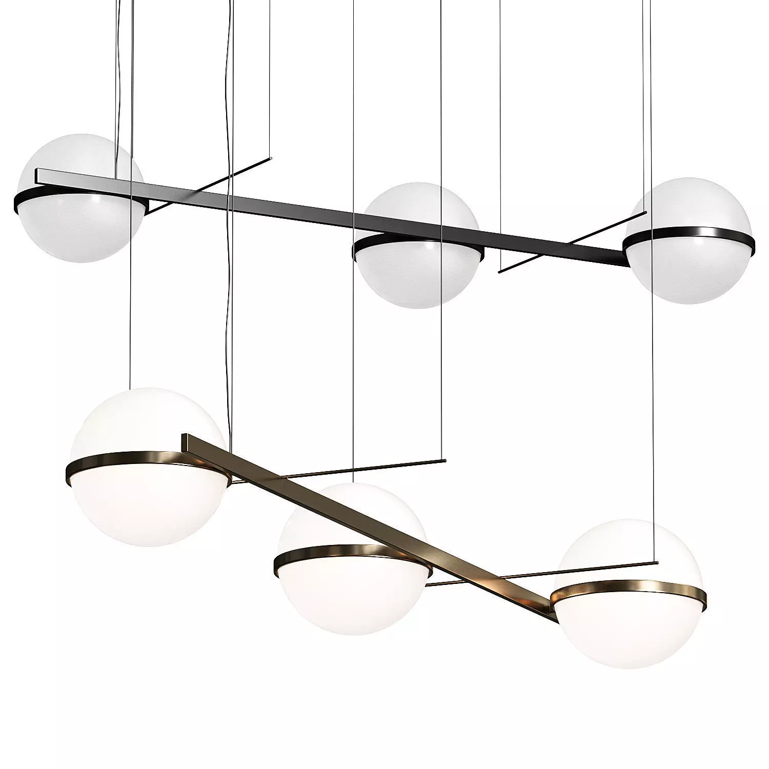 Vibia Palma 3735 Pendant Lamp 3D model_0