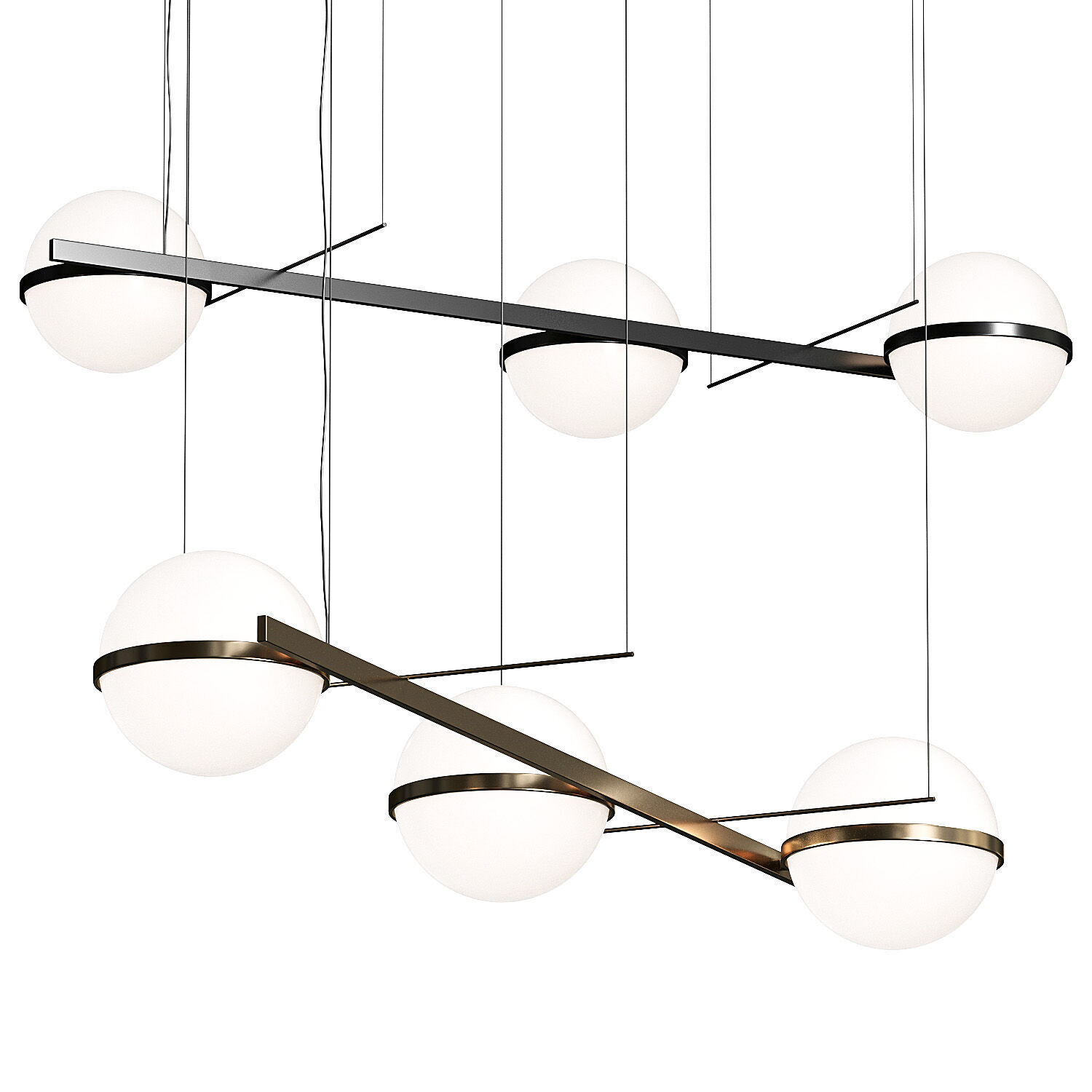 Vibia Palma 3735 Pendant Lamp 3D model_3