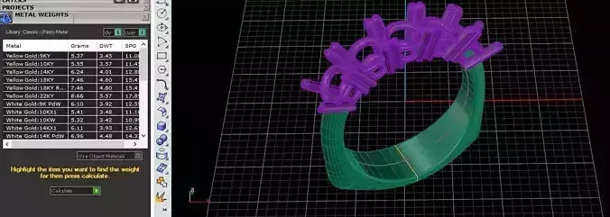 5 Diamonds ETERNITY RING