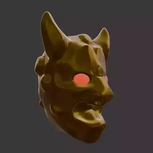 Inferno Grin  Horned Demon Mask