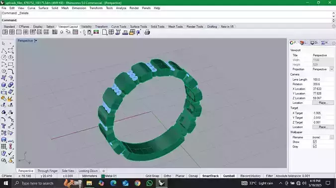 WEDDING BAND Diamonds uni sex 