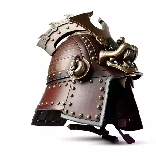 Samurai Helmet Model Pack with PBR Textures