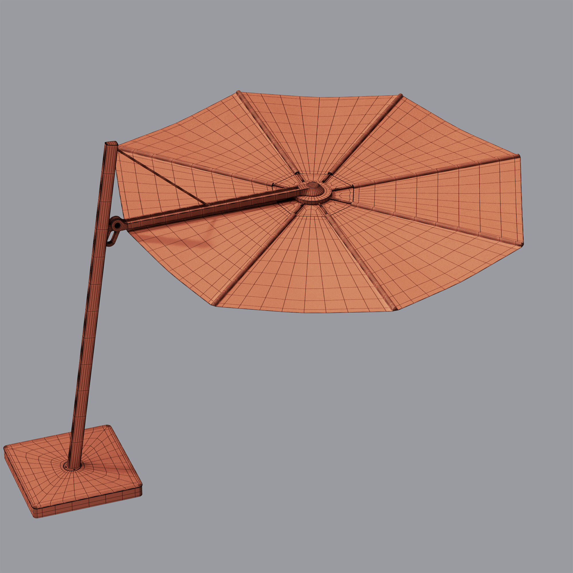 Versa Round Parasol by Umbrosa 3D model_4