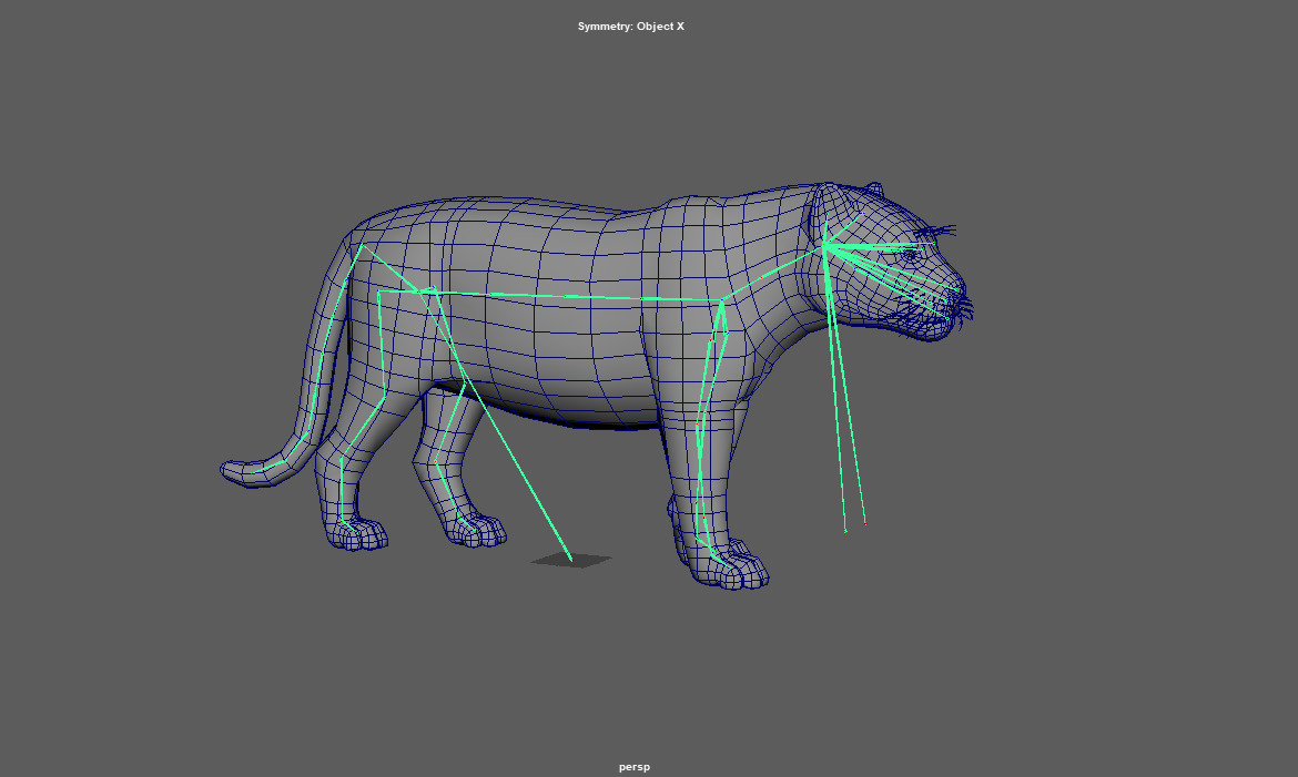 Realistic Jaguar Rigged and Animated for VR AR Games Low-poly 3D model_14