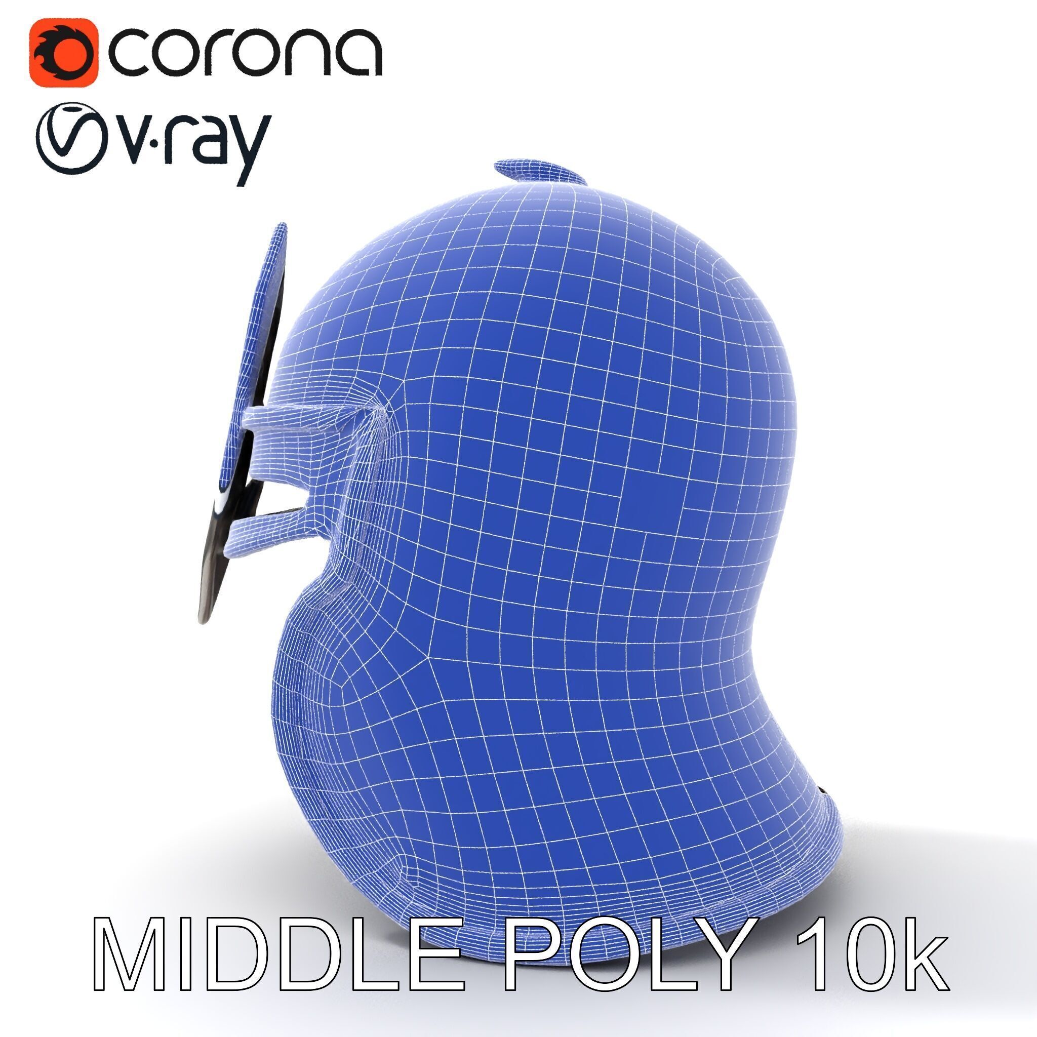 Medieval Knight Helmet Model Pack with PBR Textures Low-poly 3D model_19