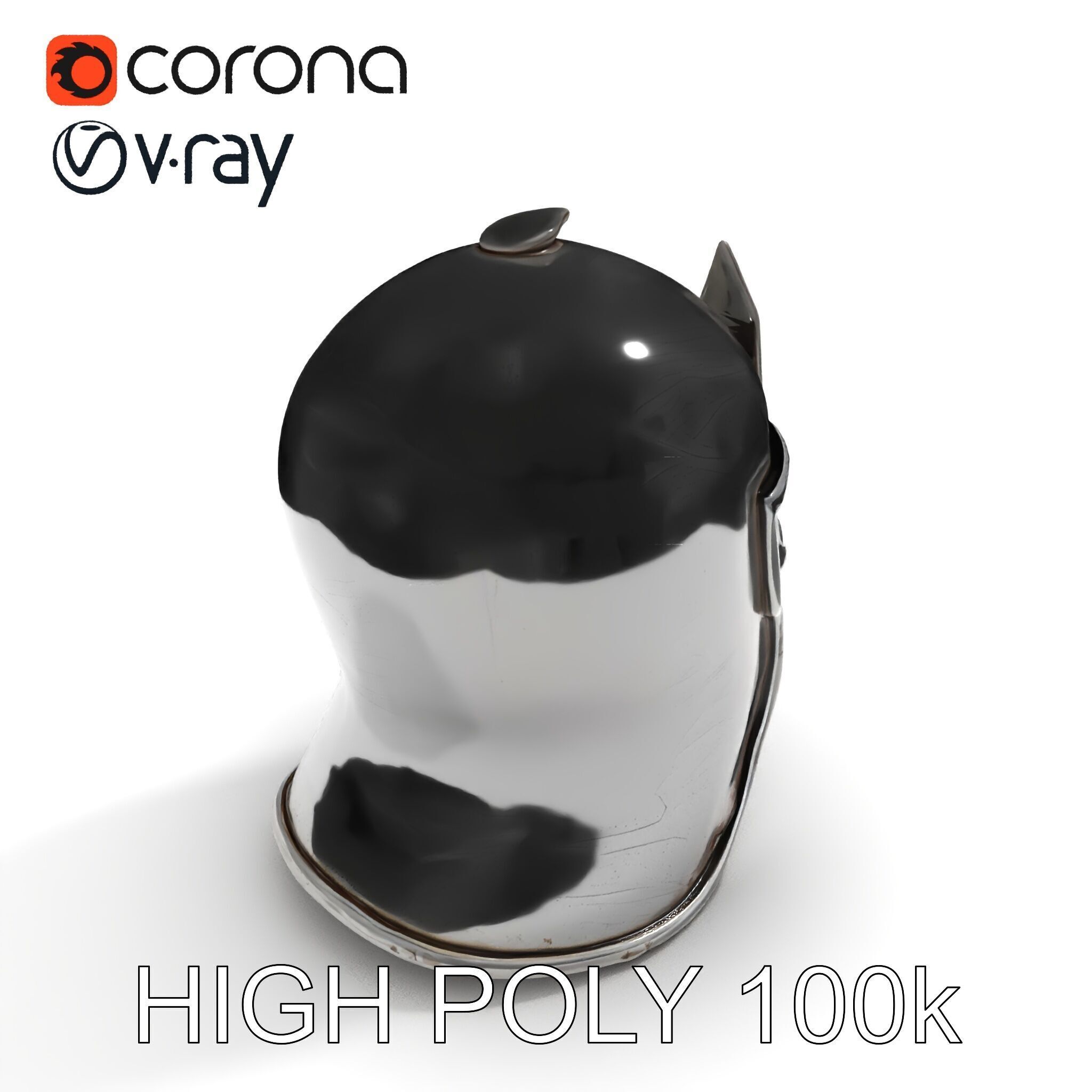 Medieval Knight Helmet Model Pack with PBR Textures Low-poly 3D model_24